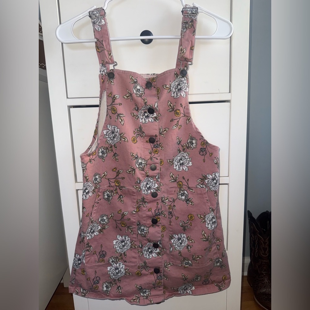 Floral Pink Button-Down Dress